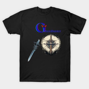 fantasy sword Ghostbuster T-Shirt